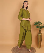 Olive Green Gota Co-ord Set (Test-3)
